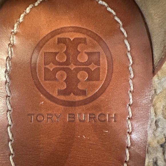 Tory Burch Phoebe leather sandal camel tan brown, size 12 - Picture 5 of 13